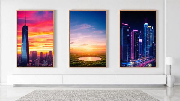 10 inspirations de triptyques pour un mur contemporain