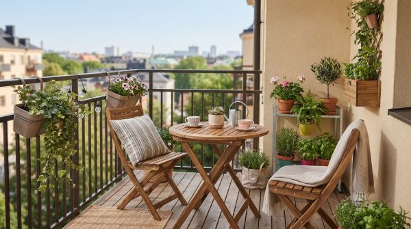 L'essentiel du mobilier de balcon pour petits espaces