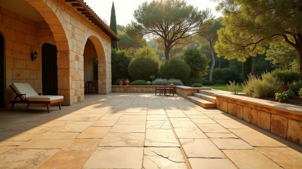 Optimiser votre aménagement extérieur avec le carrelage en travertin