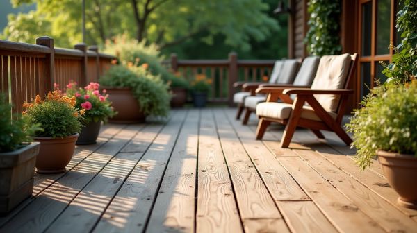 Pour un nettoyage réussi de terrasses en bois