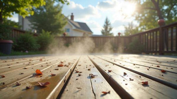 Pour un nettoyage réussi de terrasses en bois
