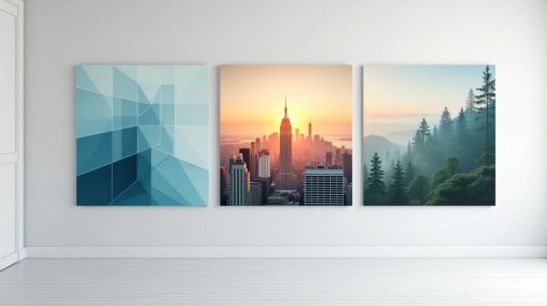 Tableau triptyque : idées pour une décoration murale moderne